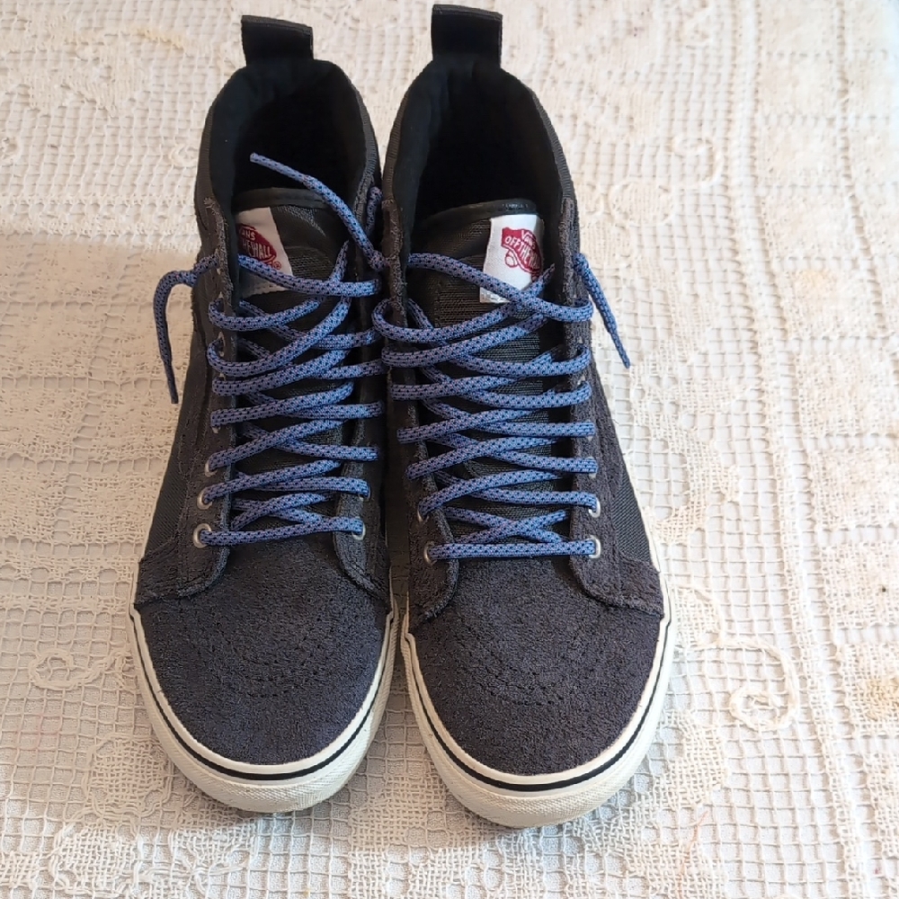 Vans Black and Blue Athletic Shoes